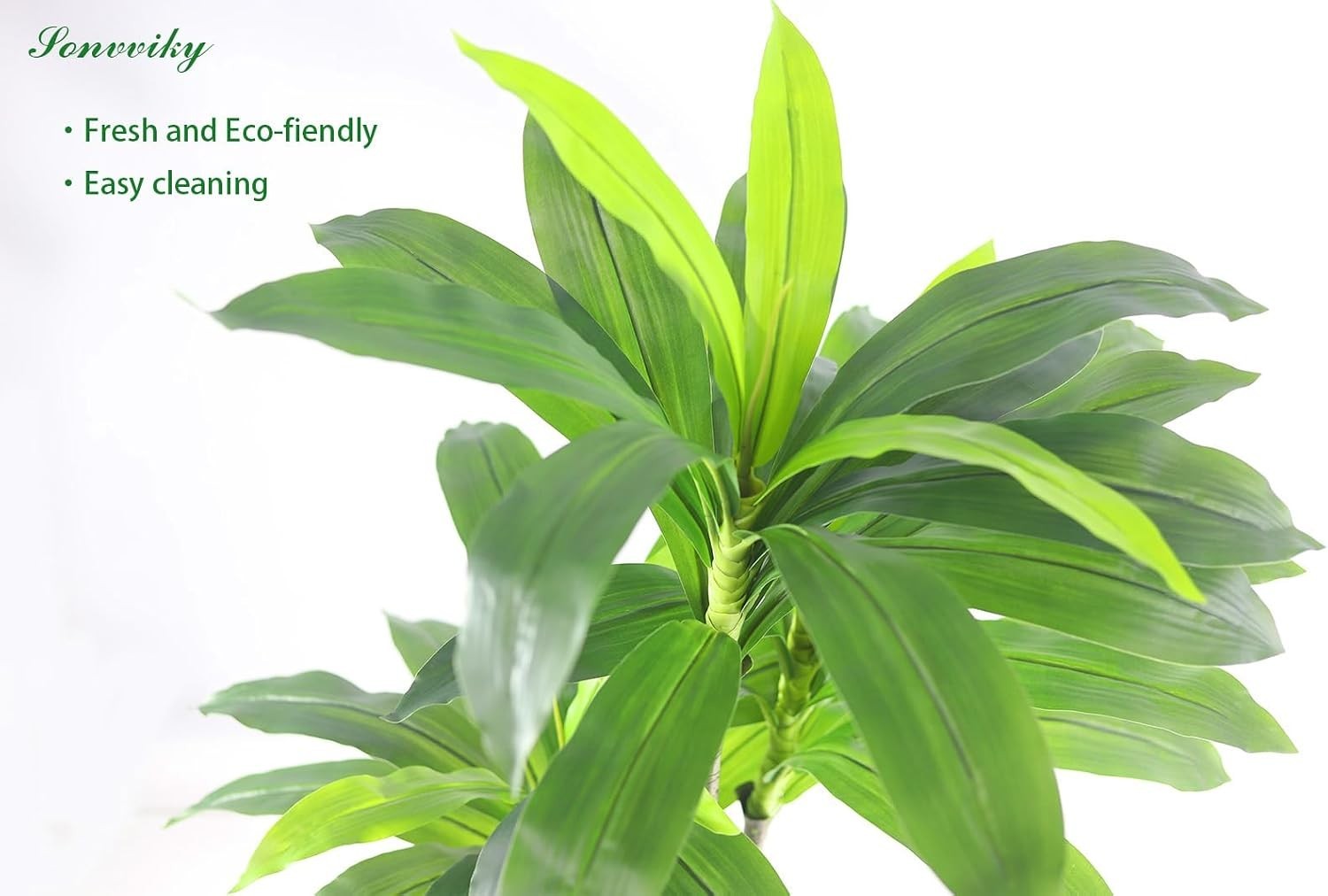 Artificial Plants Indoor – 4ft Artificial Dracaena Tree – Fake Tree Realistic…