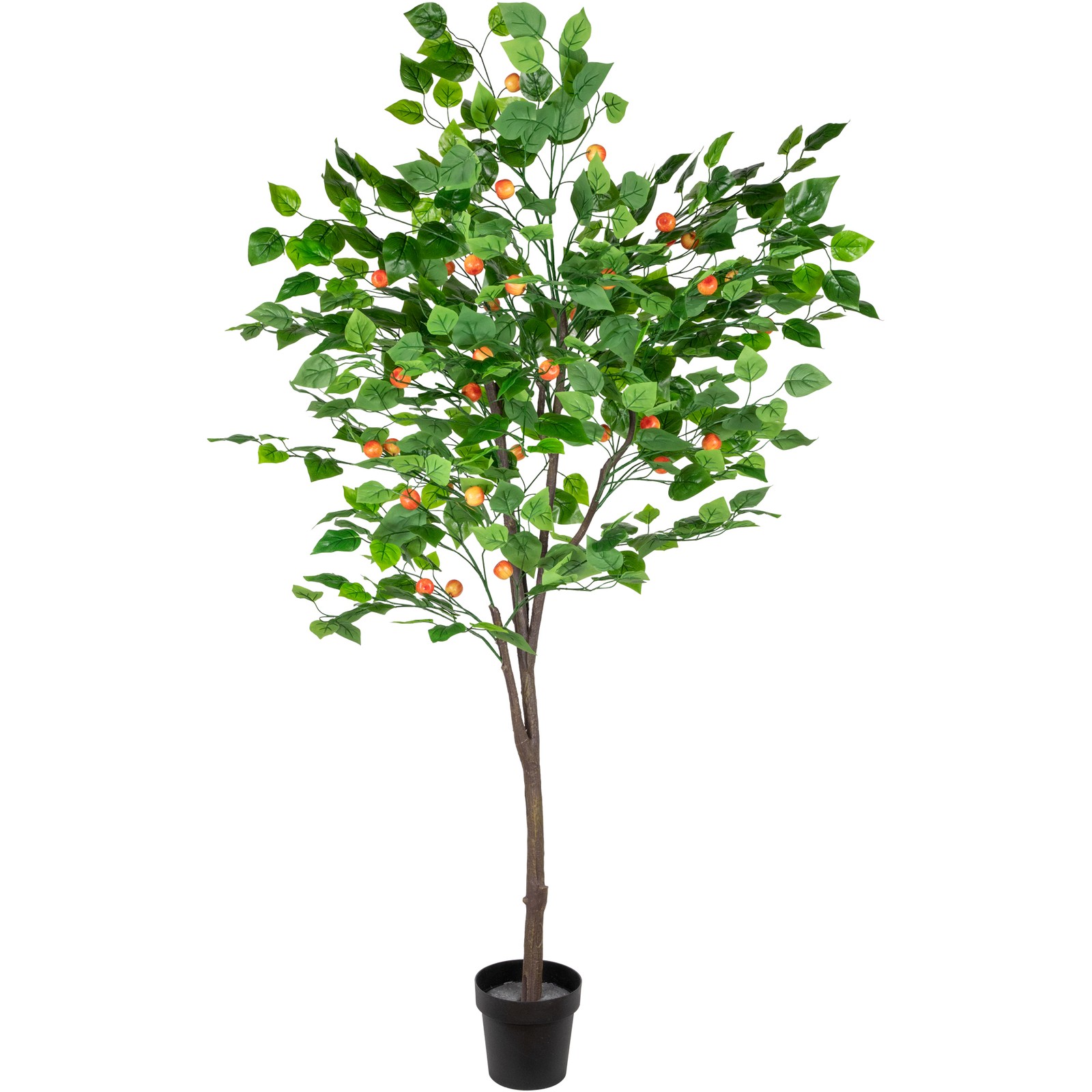 6.5′ Large Artificial Apple Tree in Black Pot