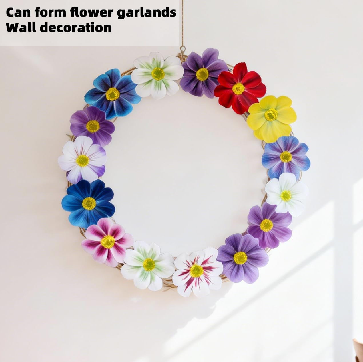 90 Bundles UV Resistant Artificial Flowers for Home, Garden & Wedding Decor