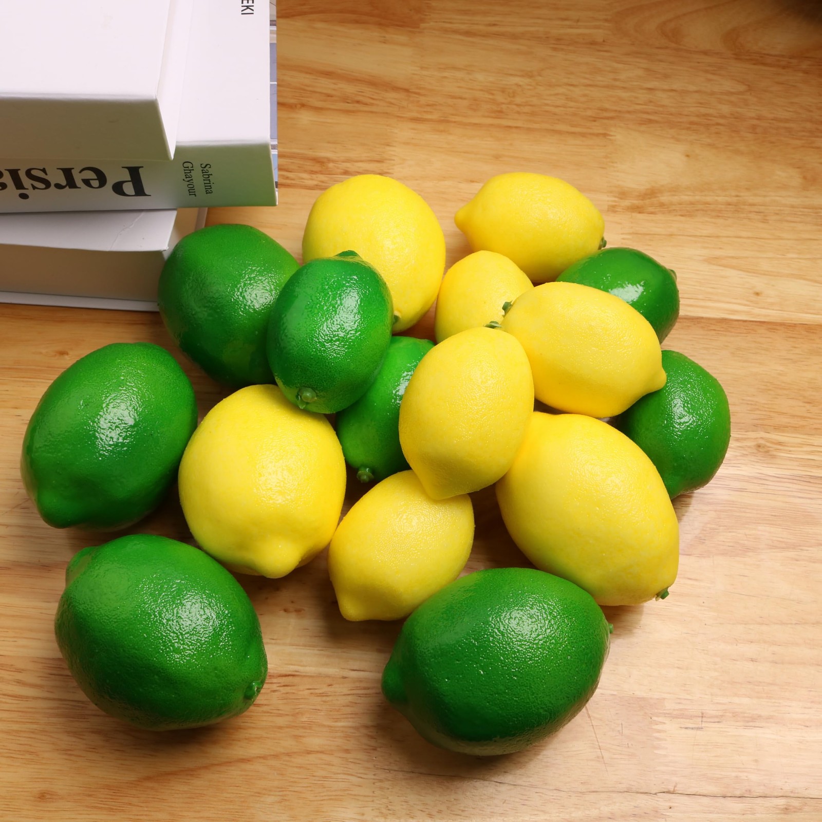 12PCS Yellow Fake Lemons, Realistic Artificial Fruit for Home Decor, Holiday