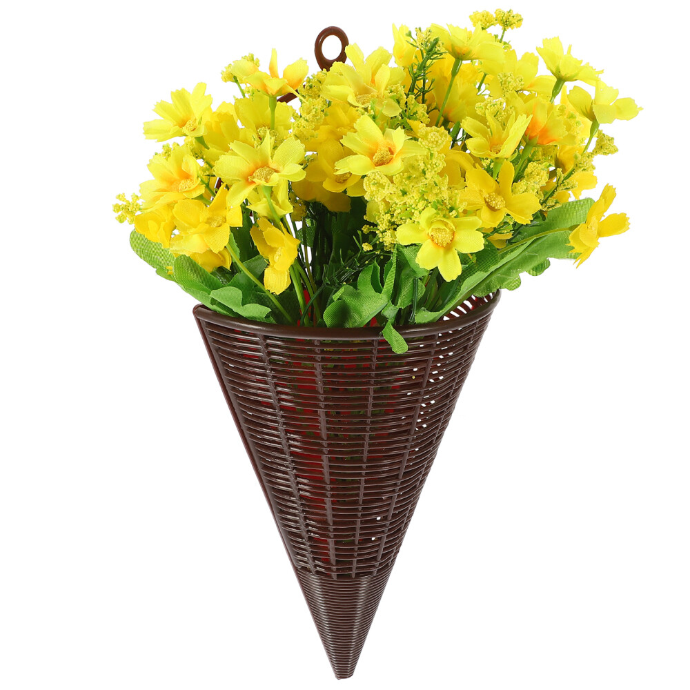1PC Artificial Hanging Flower Basket Artificial Flowers Basket Front Door