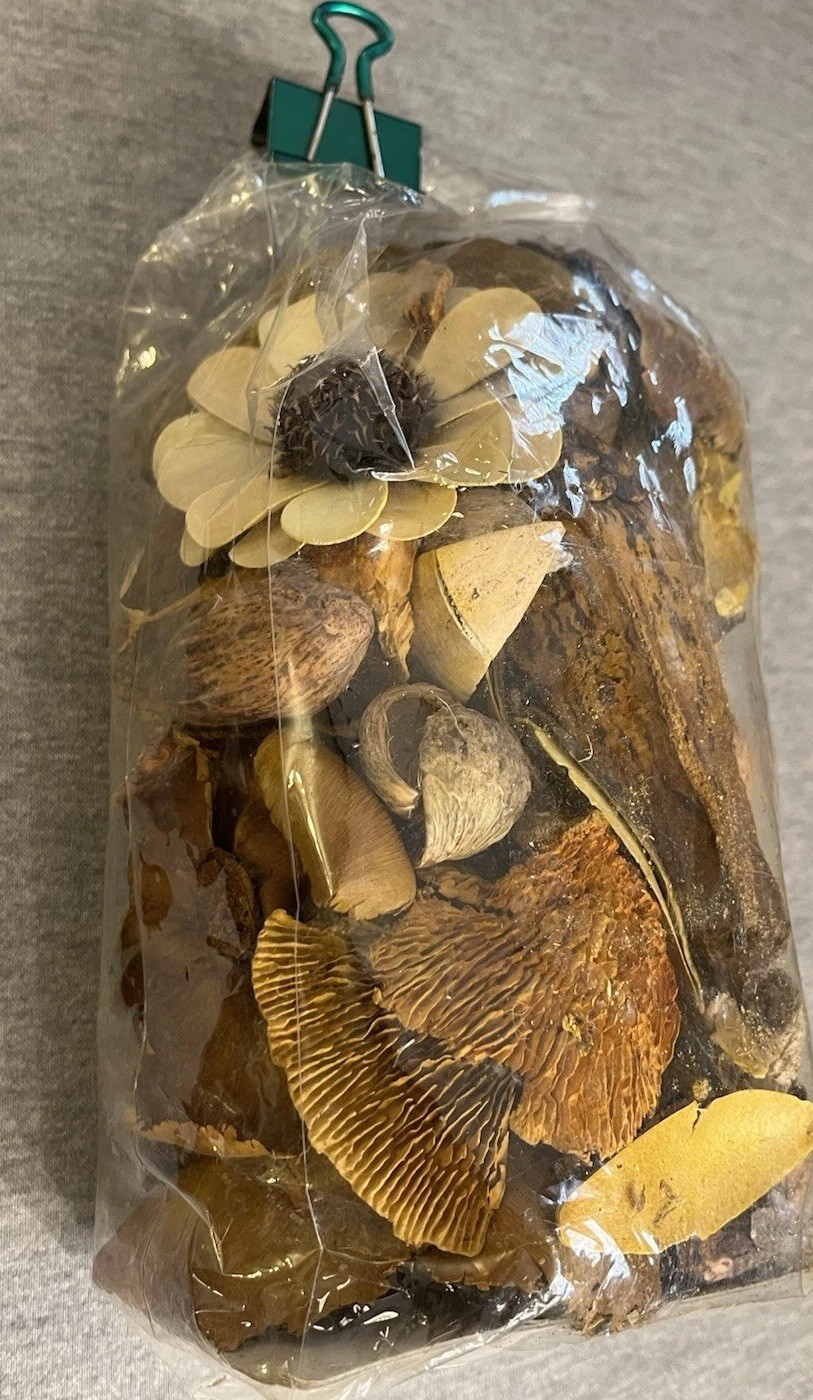 Hobby Lobby Potpourri Bag Floral Petals Brown Yellow Table Decor