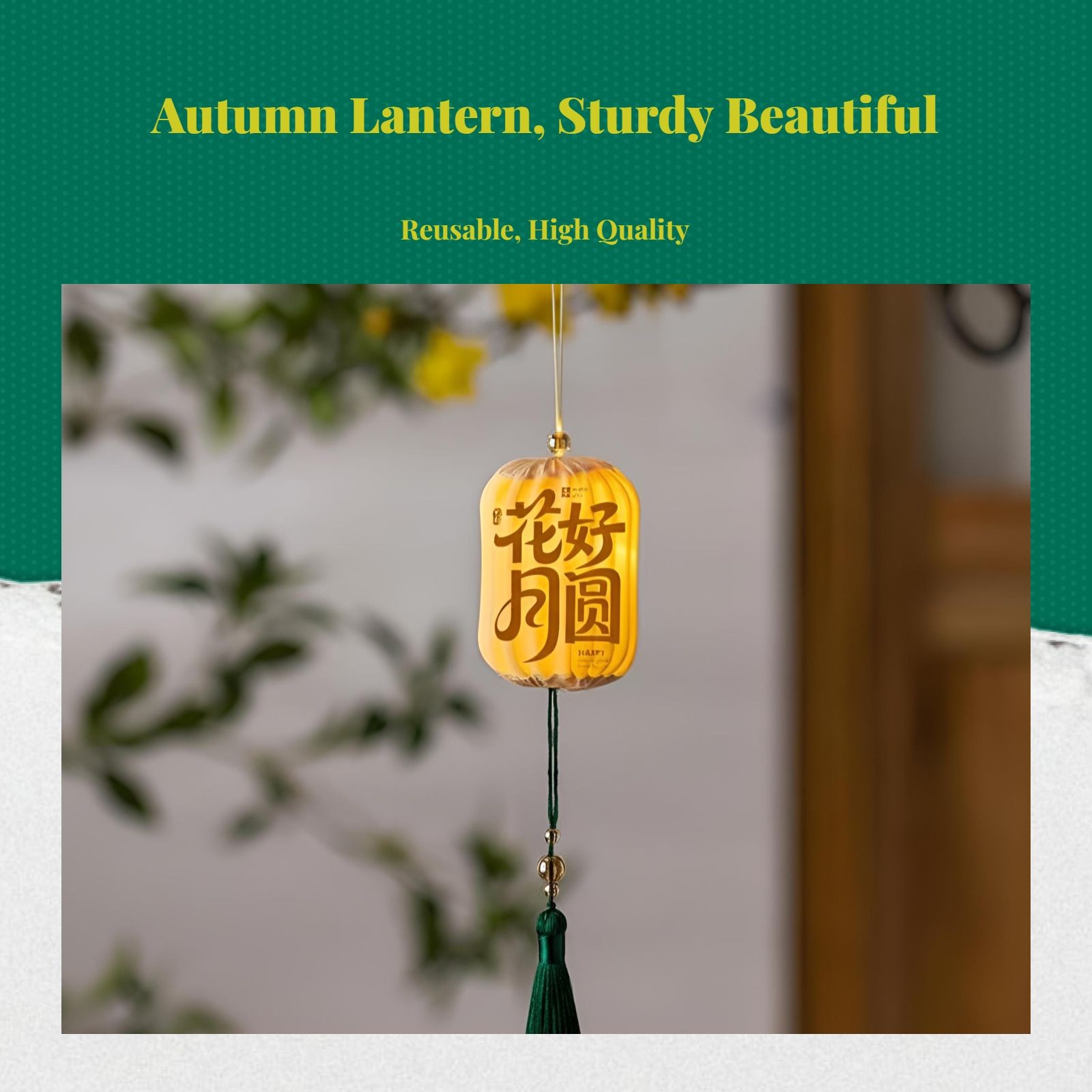 Mid-Autumn Festival Lantern Waterproof Outdoor Hanging Decor