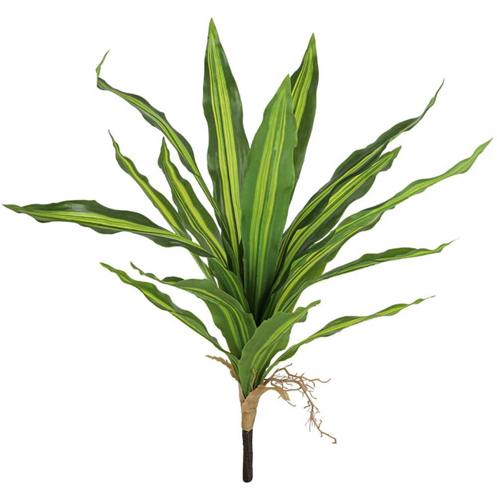 2Pcs Dracaena Artificial Plant 21.6Inch Large Fake Dracaena Fragrans Tree for…