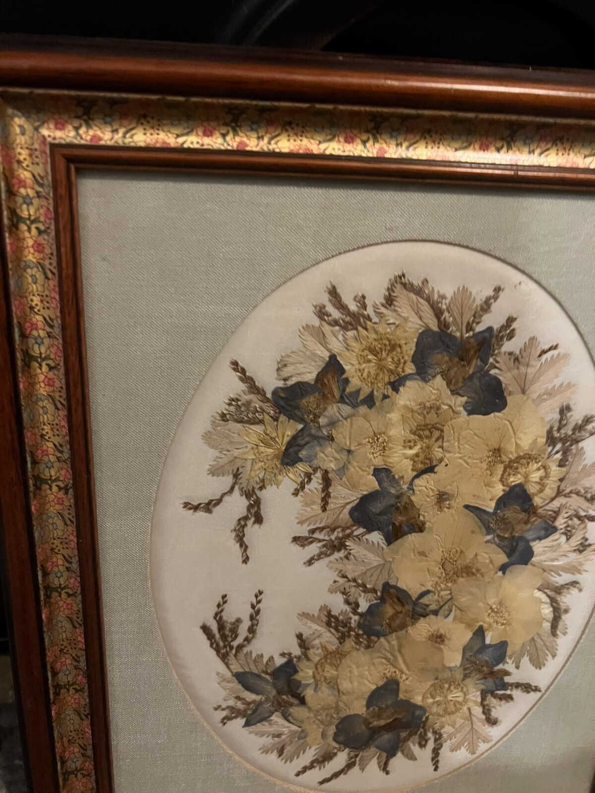 Joanna Sheer Pressed Flower Design Art Piece