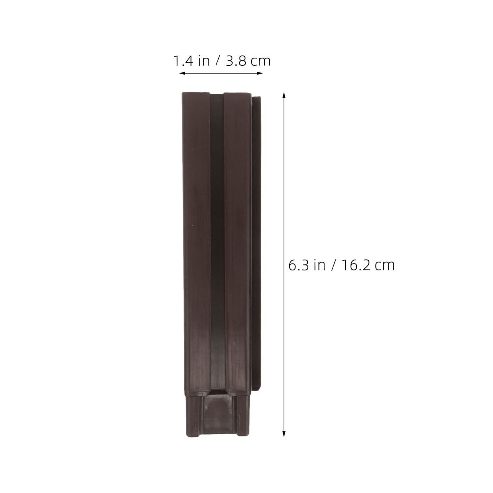 4Pcs Reusable Plastic Plant Support Pillars for Balcony Planter Boxes Coffee