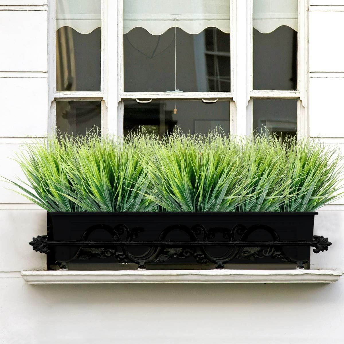 Artificial Grasses Set for Garden Window Box – 12 Pcs