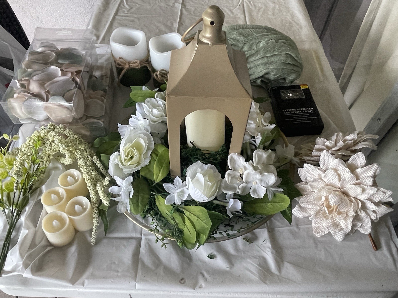 Wedding Decorations Lantern Centerpieces(3) Table Runners(3)and much more