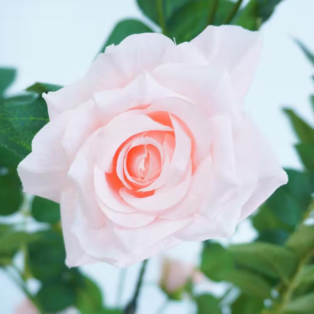 4 Ft. 2-Pieceartificial Pink Roses, Artificial Plant Made of Silk and Plastic, D