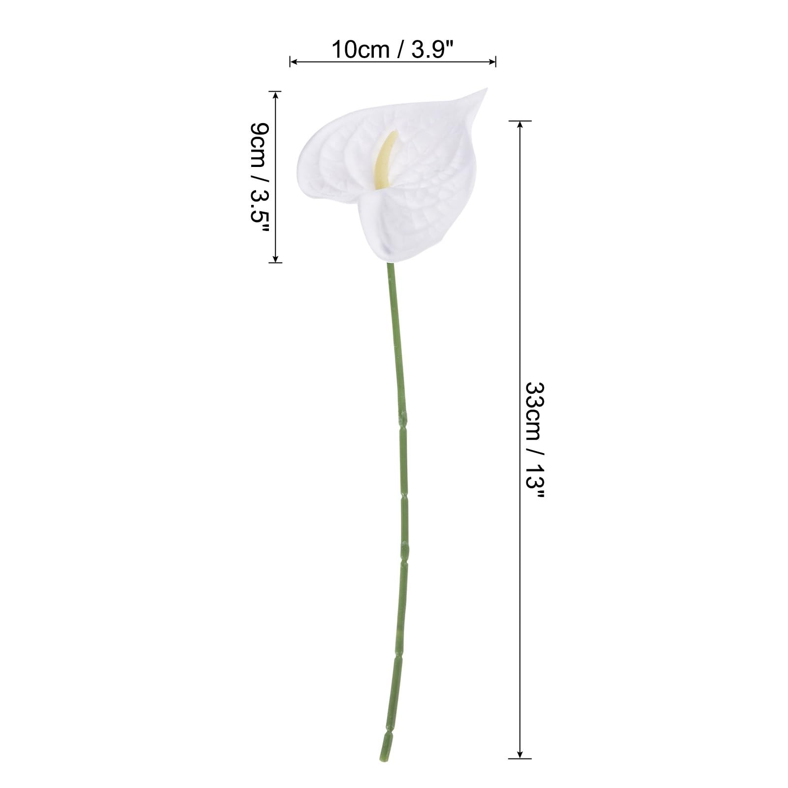 13″ Artificial Anthurium Lily Flowers, 3 Pack Permanent Flower Floral Arrange…