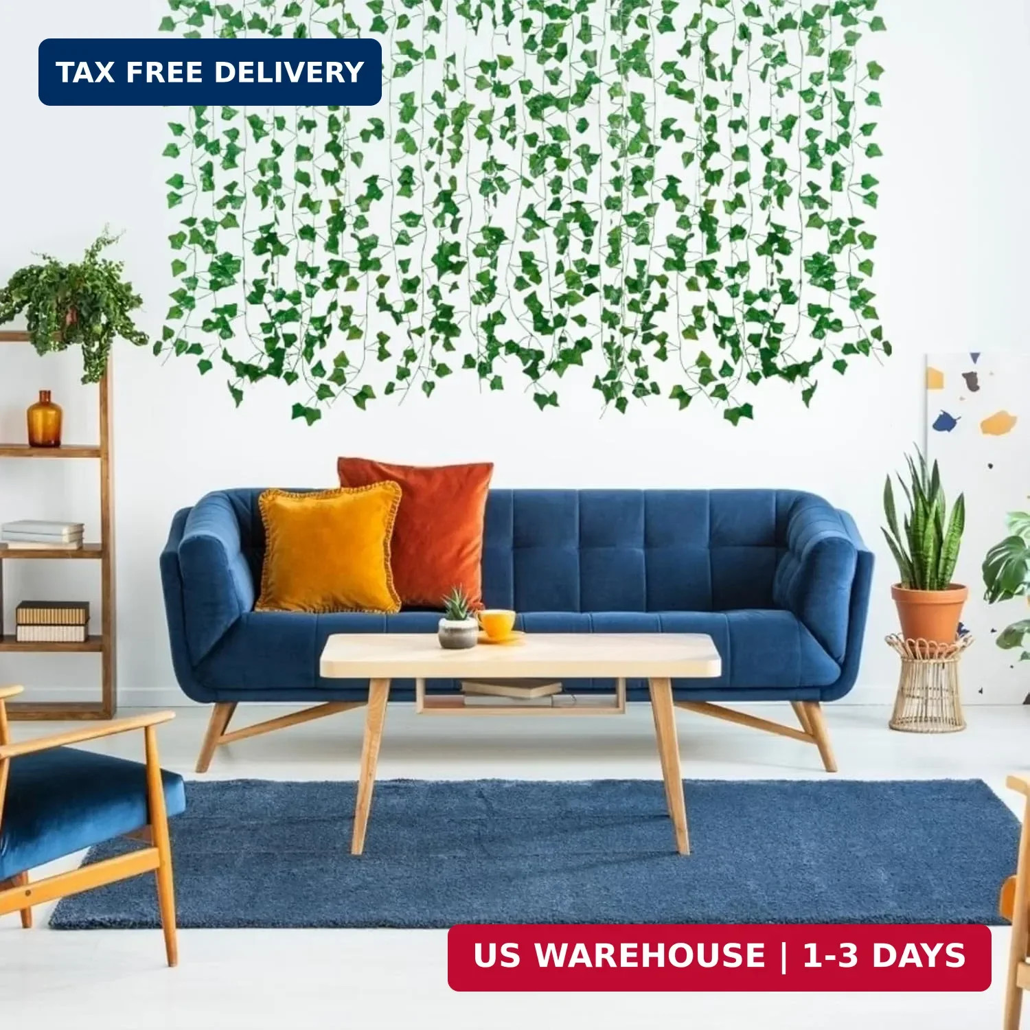 Fake Vines for Room Decor(24Pack168Ft) Aesthetic Artificial Plant Ivy Leaves Han