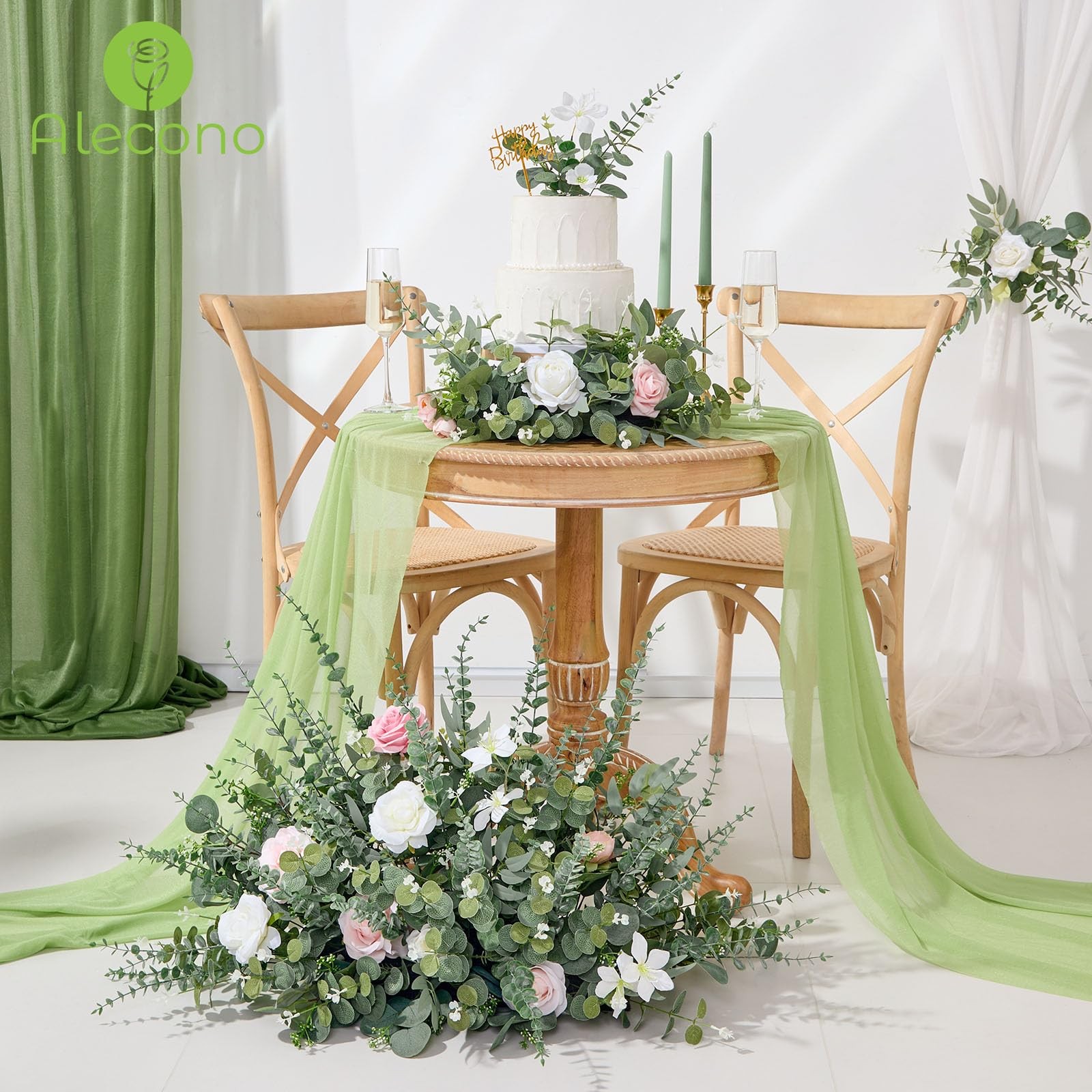 100pcs Mixed Eucalyptus Leaves Stems Bulk, 4 Kinds Artificial Greenery Stems …