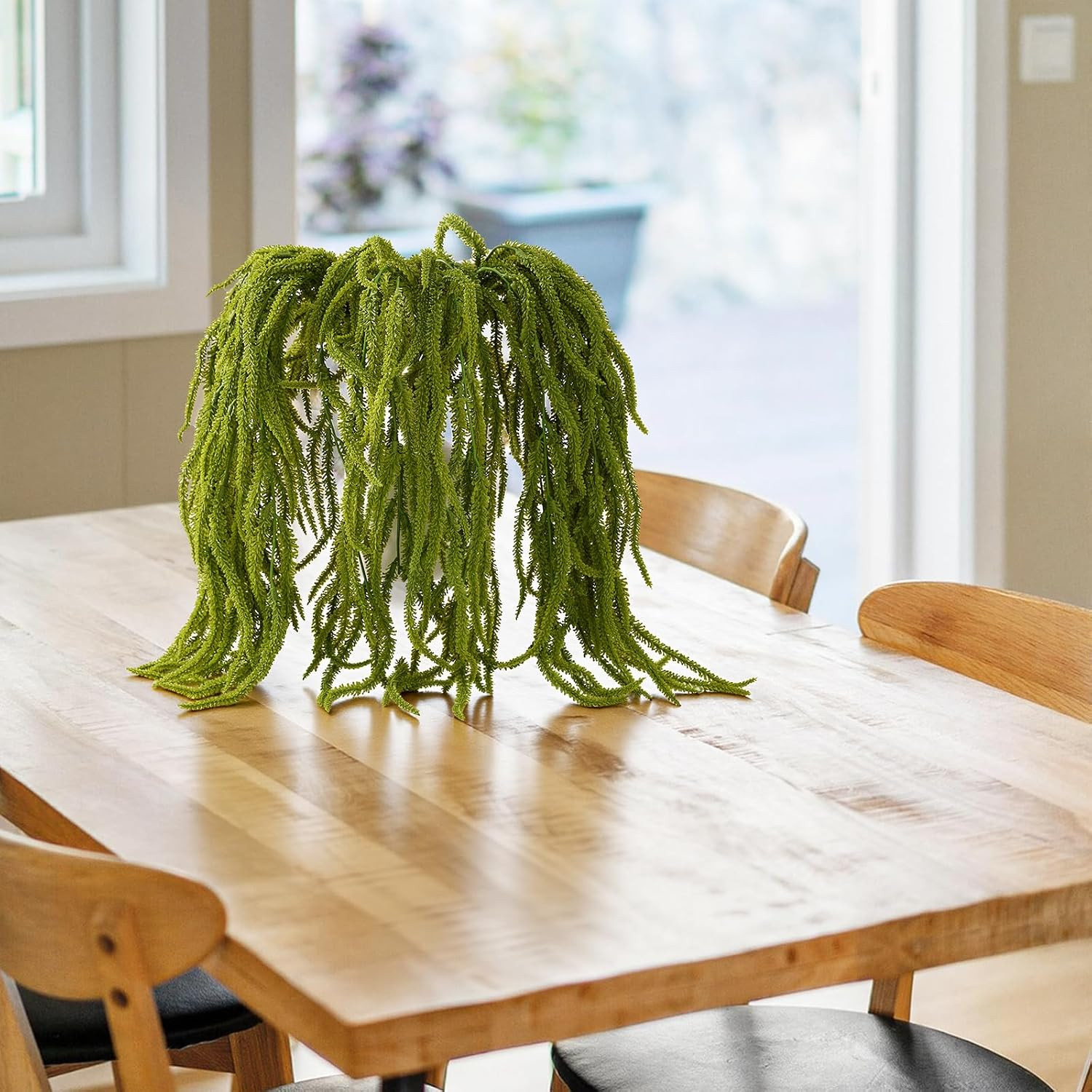 10 Pack 24″ Artificial Amaranthus Hanging Plants Faux String of Pearls Plant Fak