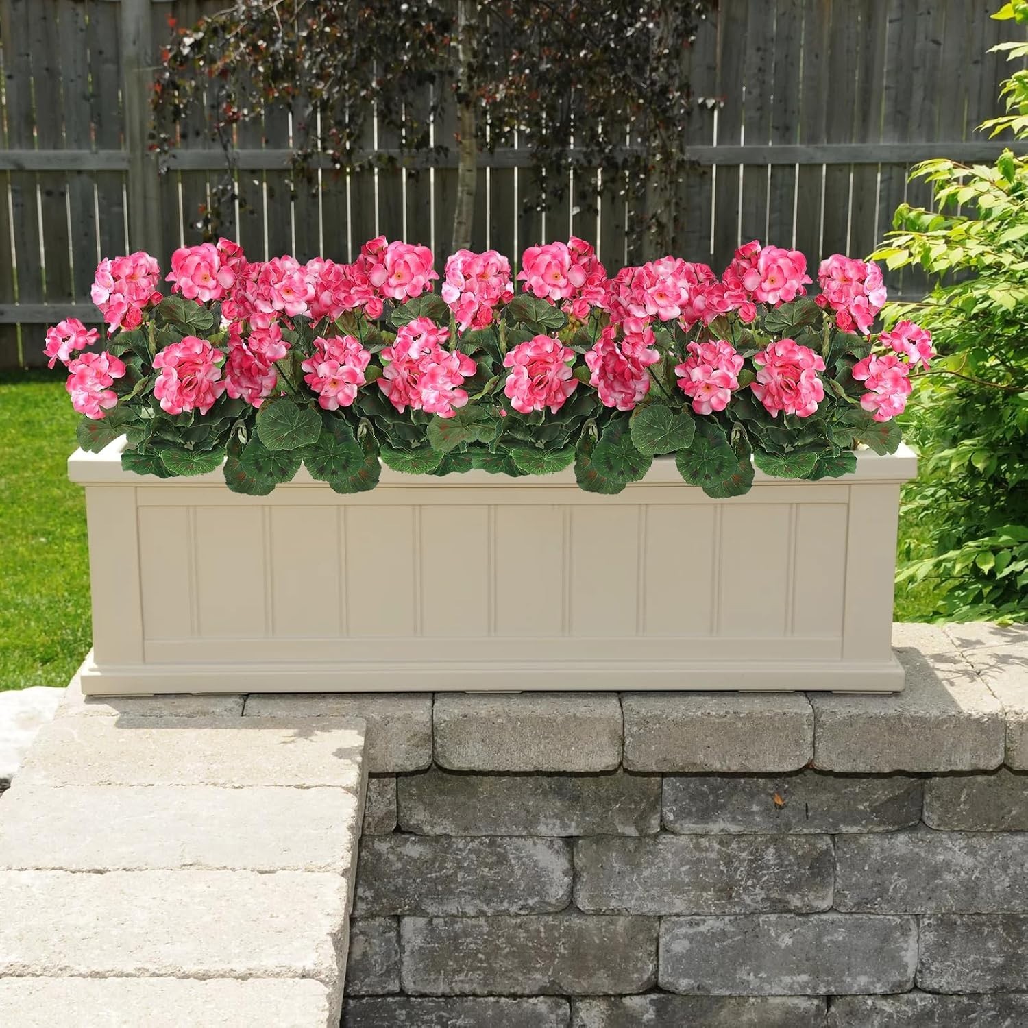 Authentic-Looking 3-Pack Faux Geraniums for Effortless Indoor/Outdoor Styling