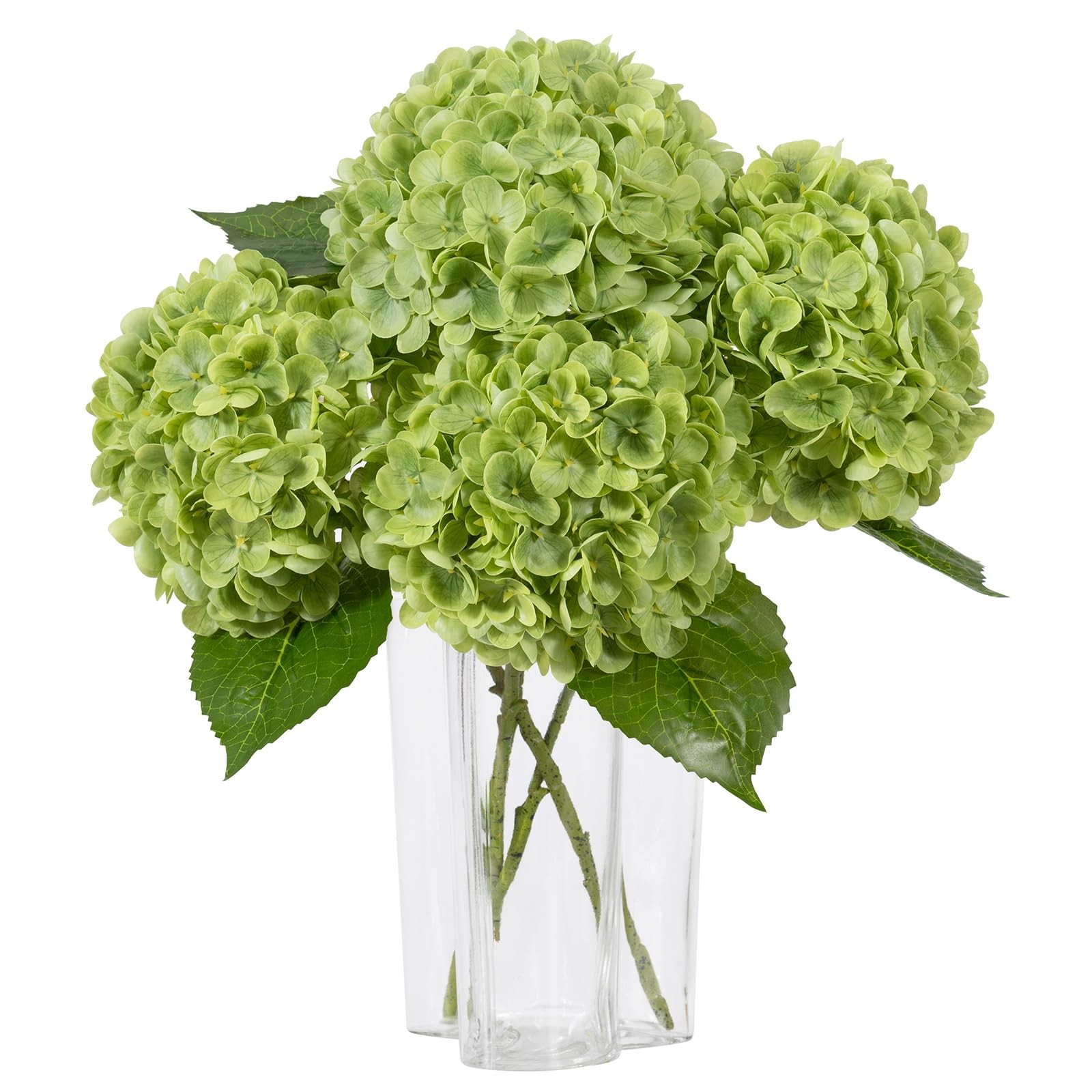 3Pcs Large Hydrangea Artificial Flowers,20 inch Latex Real Touch Hydrangeas L…