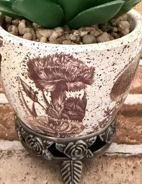 SMALL ARTIFICIAL SUCCULENT PLANT SHELF-SITTER DESK-TOP DECOR DORM ACCESSORY