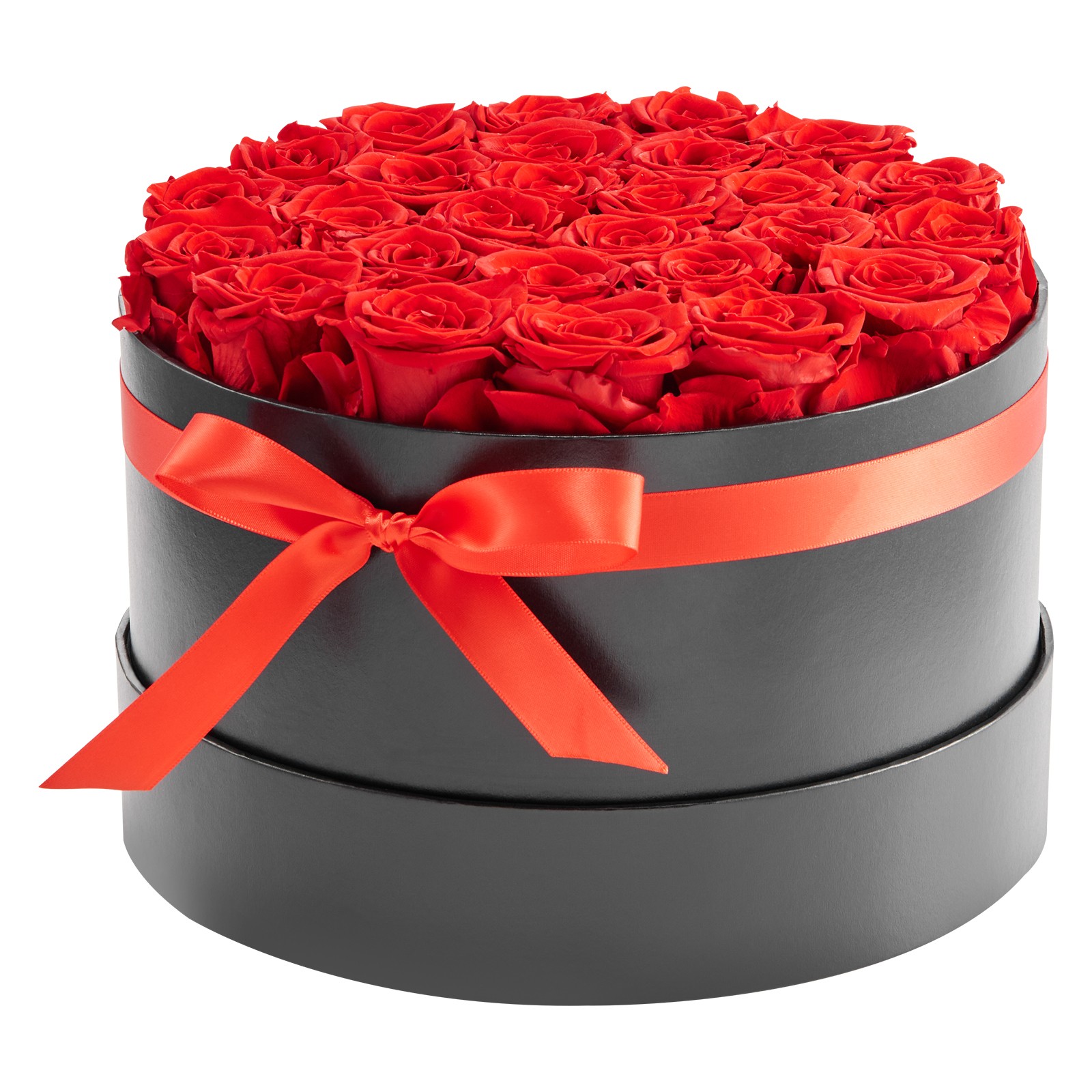 VEVOR Forever Flowers 27 Preserved Roses Round Box Eternal Bouquet Red