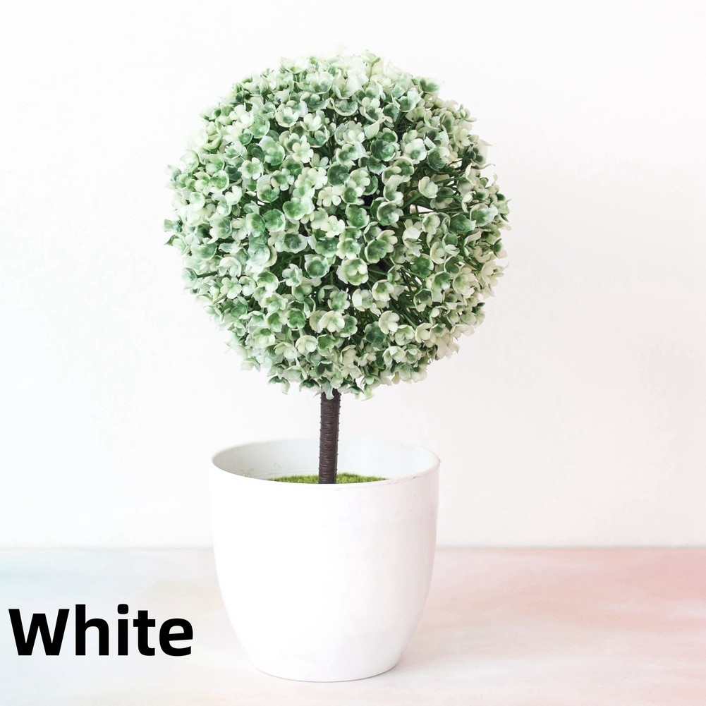 25cm Tall Sakura Snow Ball Plant for For MINIature Round Ball Home Styling