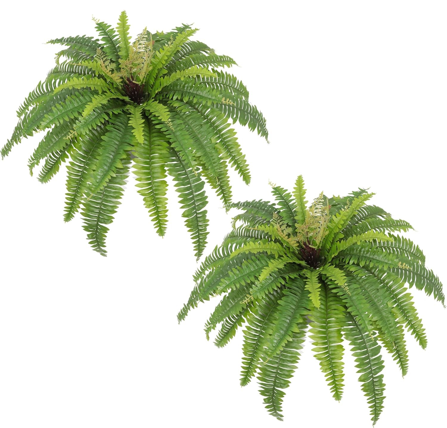 Artificial Ferns for Outdoors & Indoors, 40in Large Faux Ferns 39 Fronds Fake…