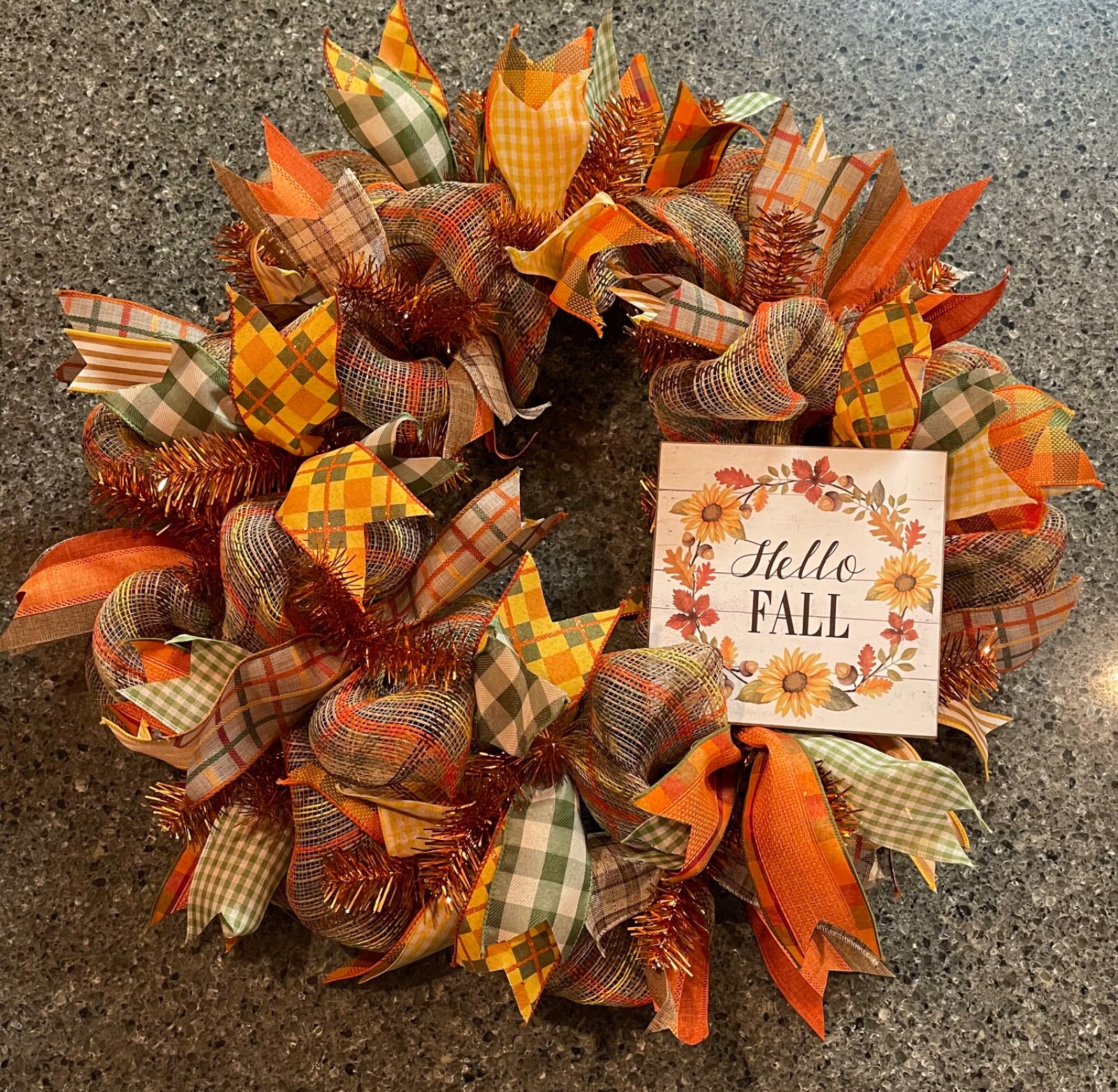 24” hanging wreaths for door – Fall, Back To School, Halloween, Christmas, etc.