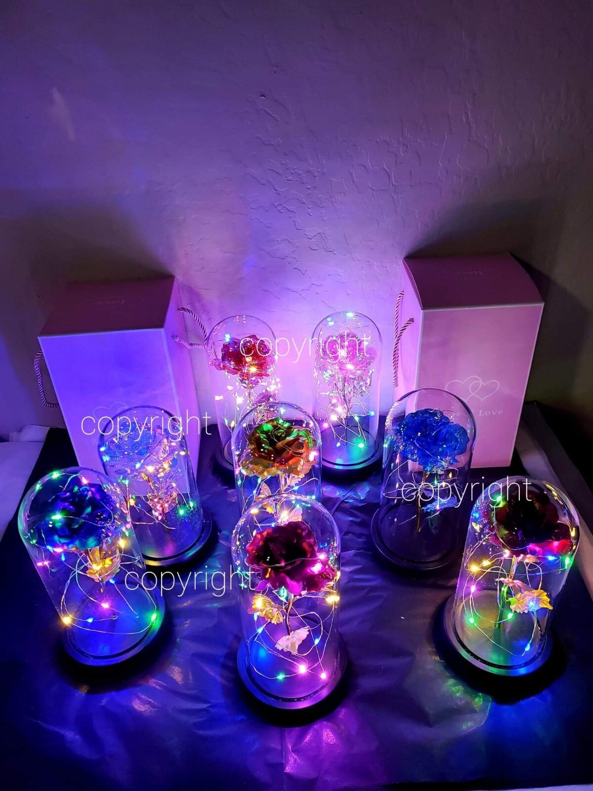 Eternal Rose Flower LED Enchanted Galaxy Rose Girlfriend Valentine’s Gift