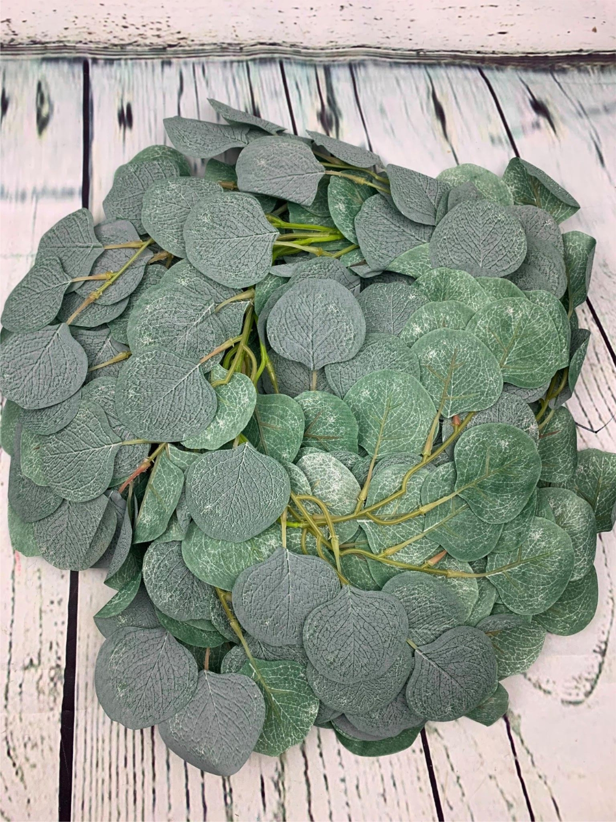 2 Pack 3 Feet Artificial Eucalyptus Garland with Willow Leaves Faux Greenery