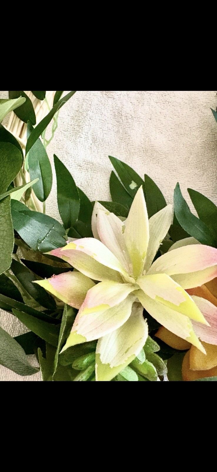 Artificial Succulent Wreath Spring Artificial Floral Wreath