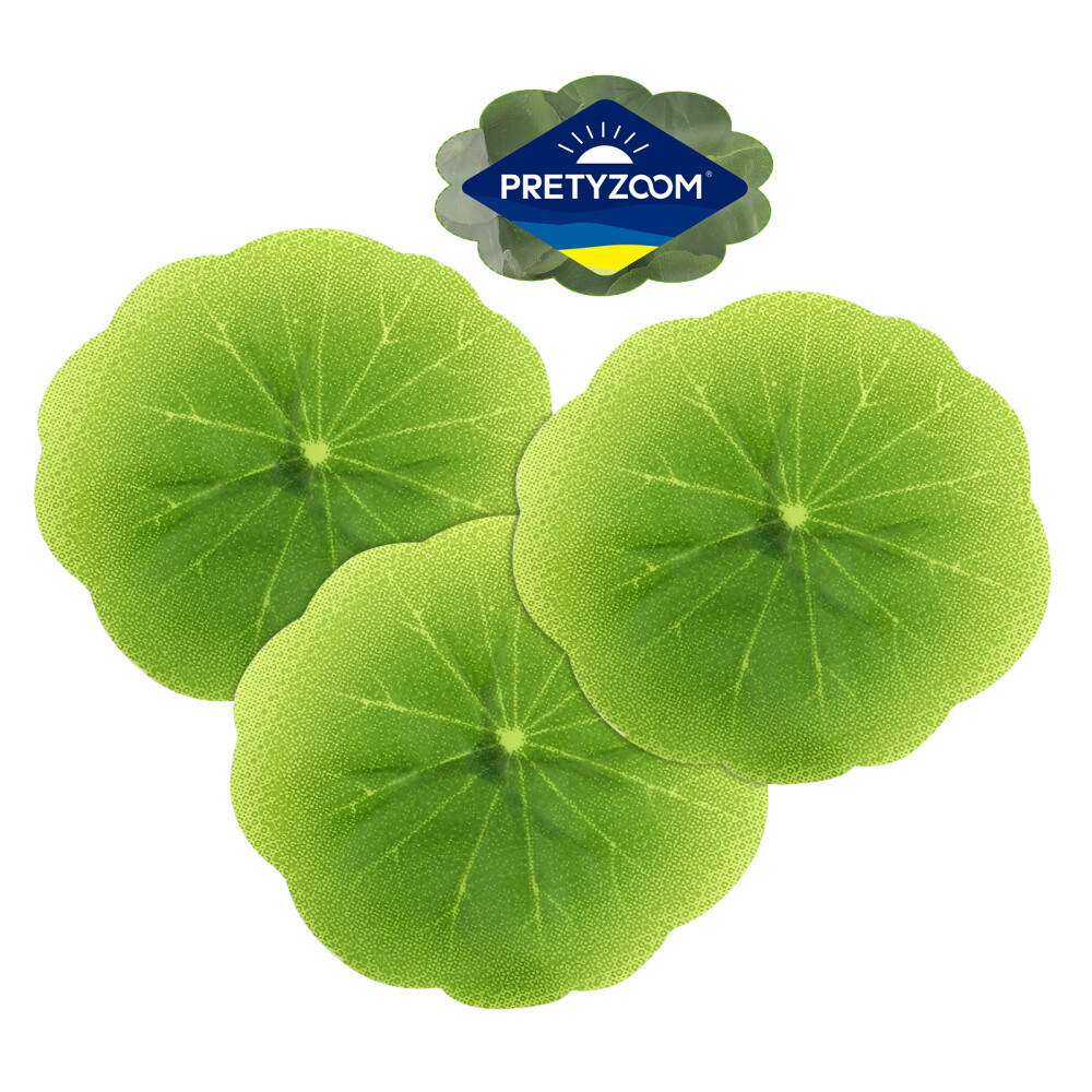 30PCS Artificial Lotus Leaves Realistic Water Lily Pads Plastic Lotus Leaves
