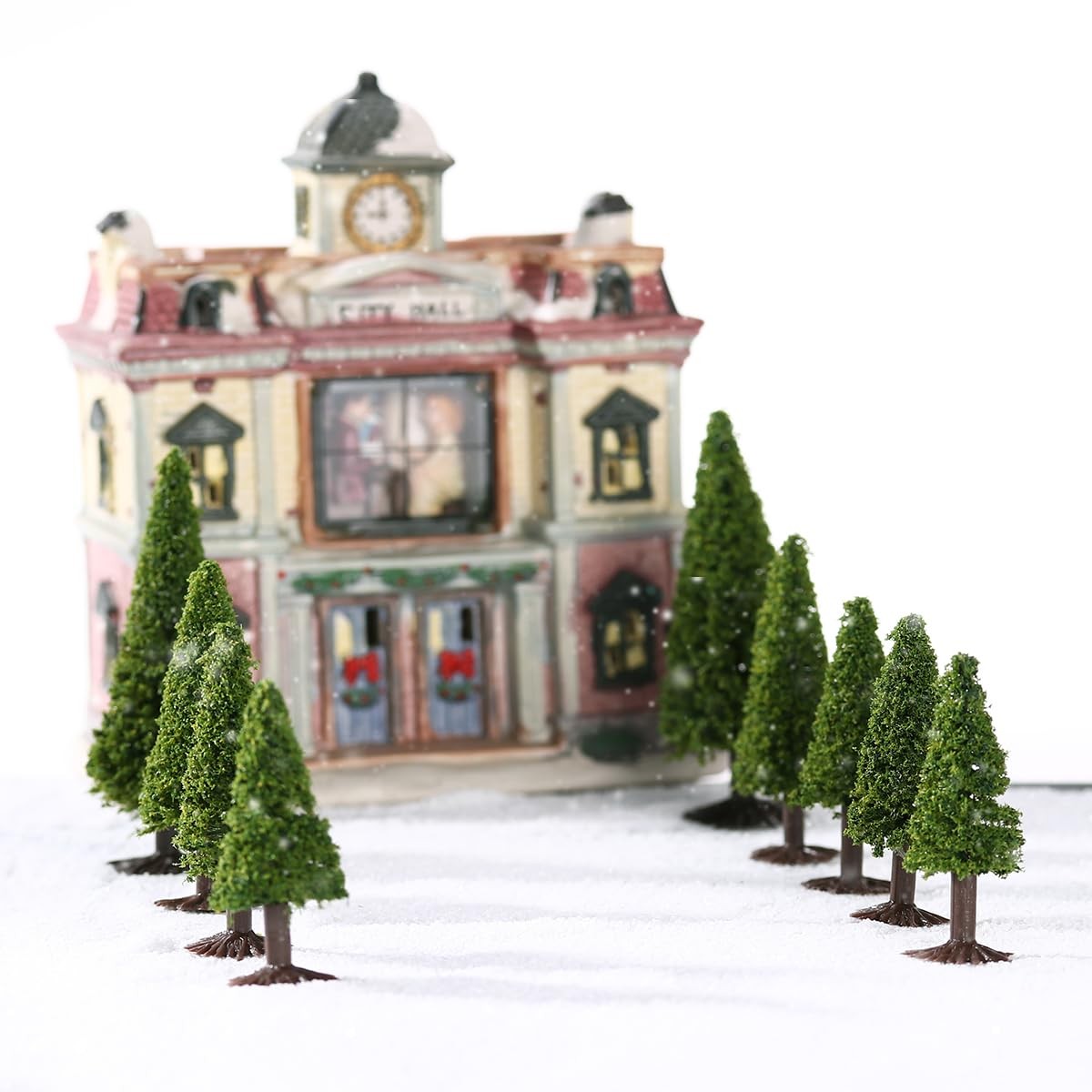 Miniature Diorama Trees: 15pcs Green Scenery Landscape Model Cedar Trees Trai…