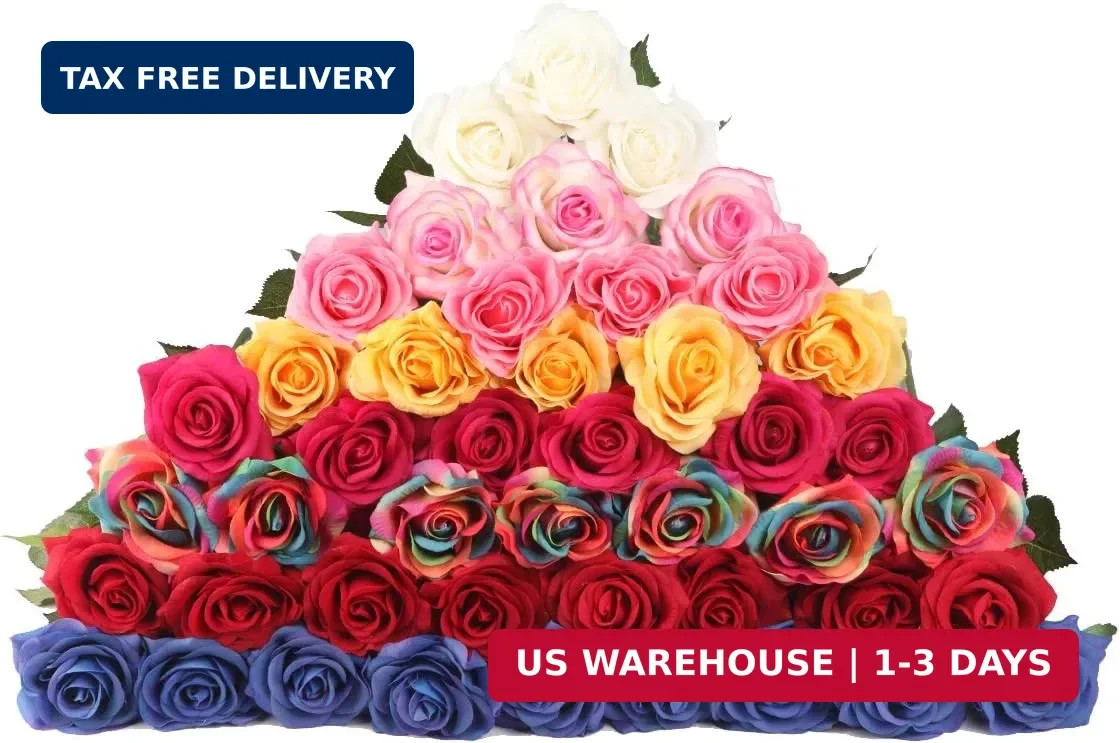 Red Rose Artificial Flowers, 1Pc 17″ Single Red Rose for Valentine’s Mother’s Da