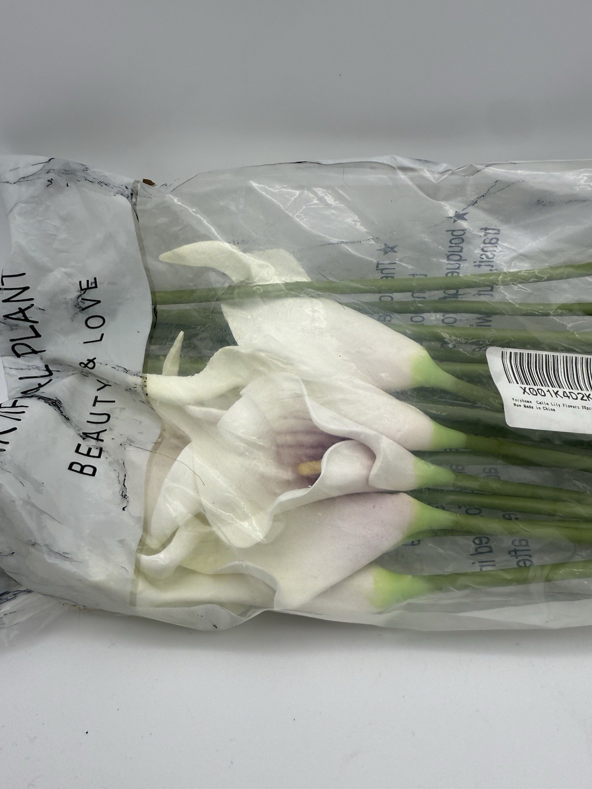 Package of 20 White Artificial Calla Lily Flowers