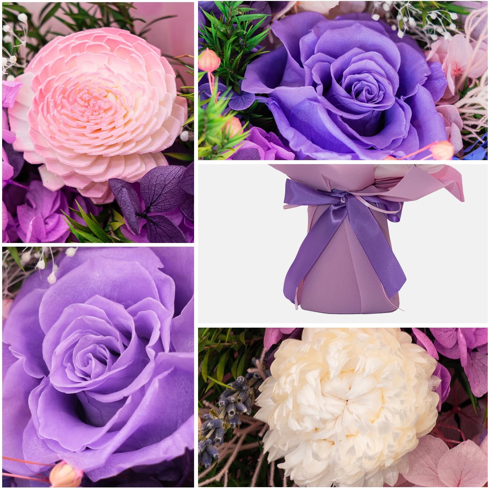 Forever Rose Bouquets: Romantic Valentines Day Gifts for Her-Mom Wife Girlfri…
