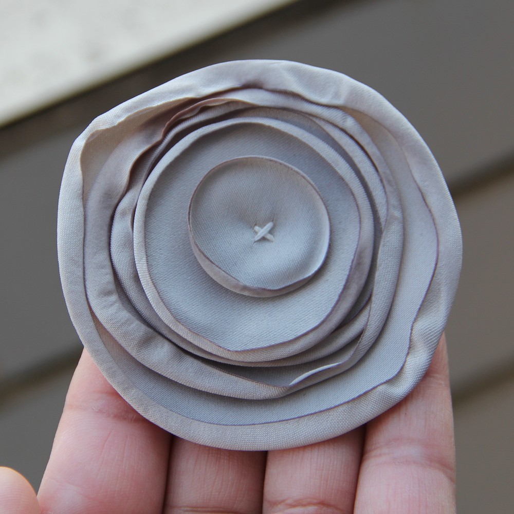 7.5cm Fabric Flower Handmade Cloth Flowers Hand DIY Material Wedding Accessories