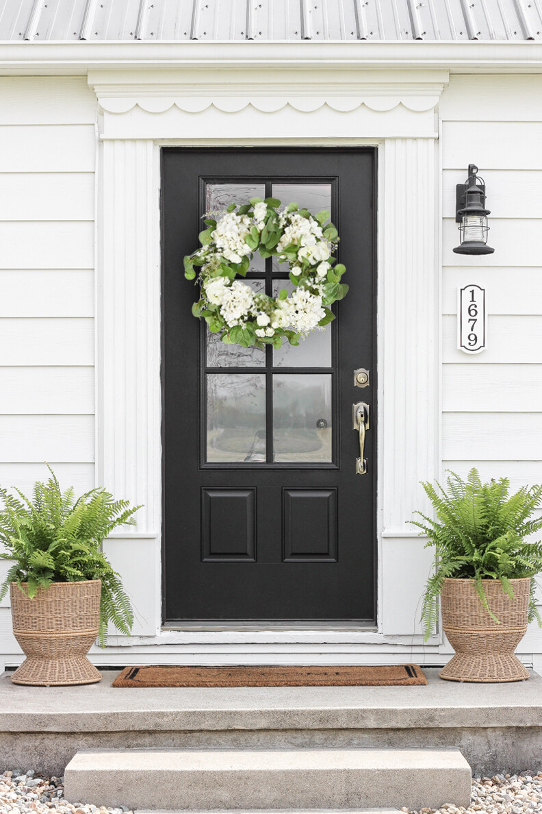 24″ Spring Botanical Artificial Hydrangea Ranunculus Wreath Silk Floral