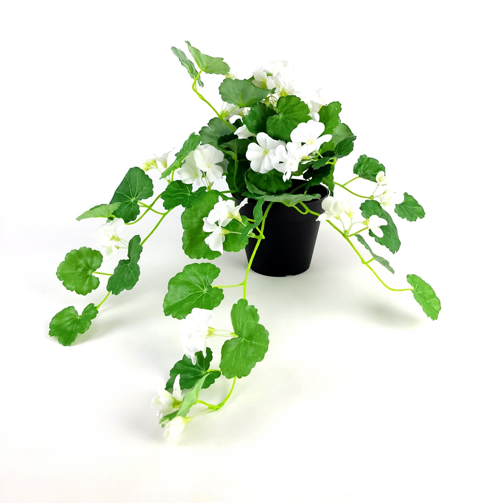 Ikea FEJKA Artificial Potted Plant Geranium /Hanging White New 805.064.73