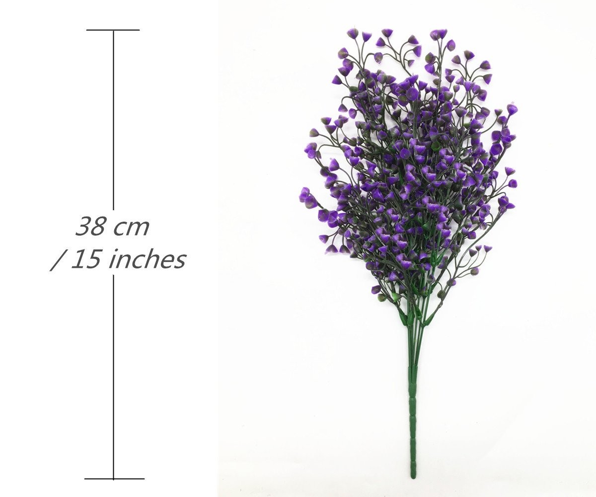 Artificial Plants Shrubs Bushes, Plastic Fake Plants Wedding Indoor Outdoor H…