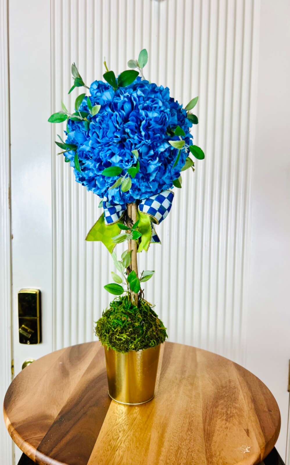 Handcrafted Spring Decor Topiary Centerpiece – Elegant Tabletop Decor Whimsical