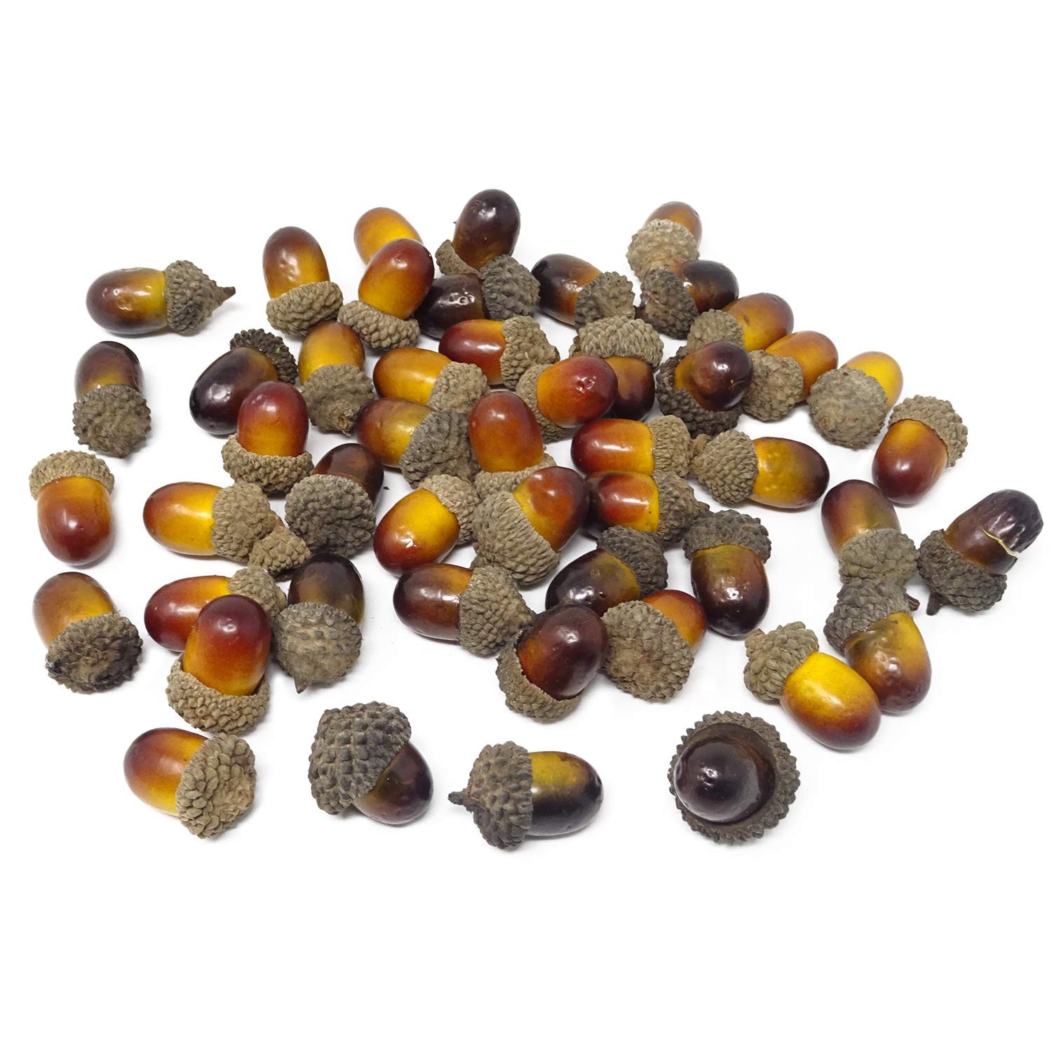 50PCS Lifelike Artificial Acorn Fake Nutty Craft Acorns with Acorn Cap Simula…