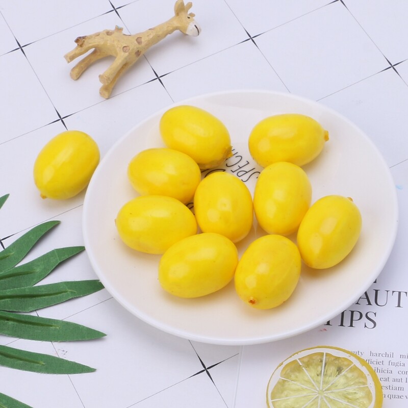 Set Of 20 Imitated Lemon Accessory For Enhancing Festival Atmosphere In Homes