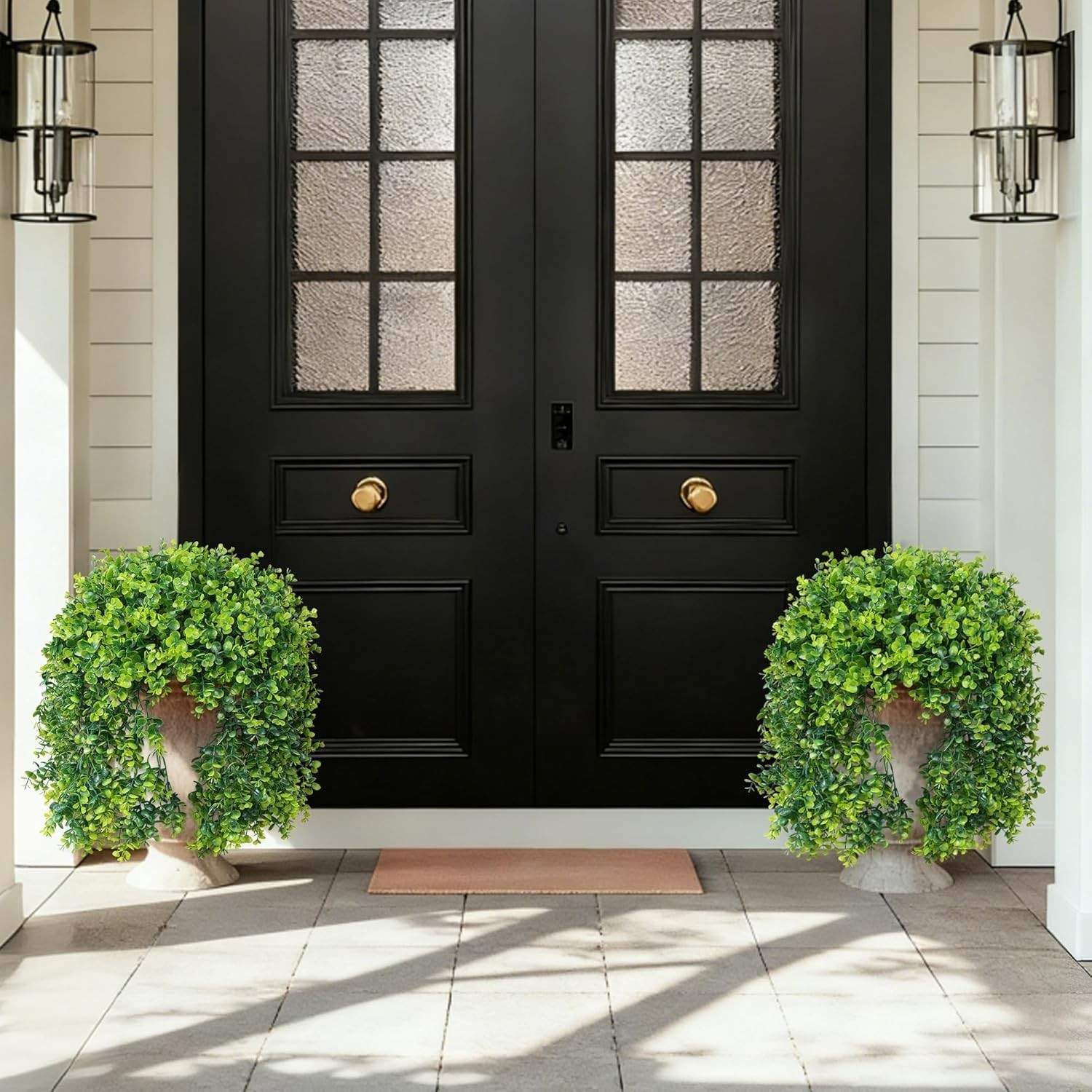 All-Season Faux Eucalyptus Vines – 2 Pcs Lifelike Hanging Plants for Home Decor