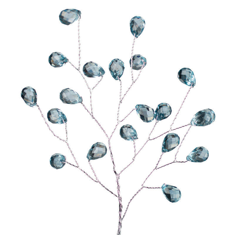 Set of 4 Blue Acrylic Gem 8-1/2″ Accent Sprays for Corsages and Accenting