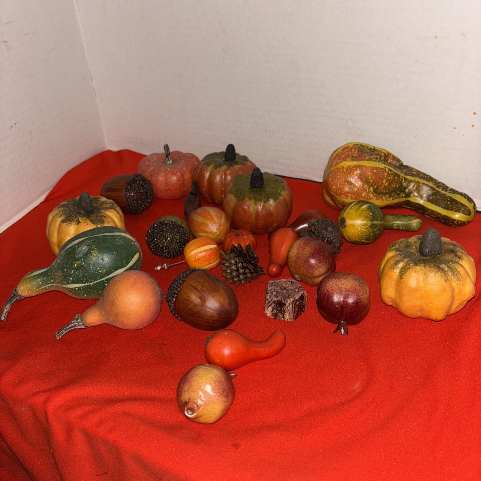 Fall Harvest Pumpkins Assorted Set Thanksgiving -Banquet Home Decor 24 Piece