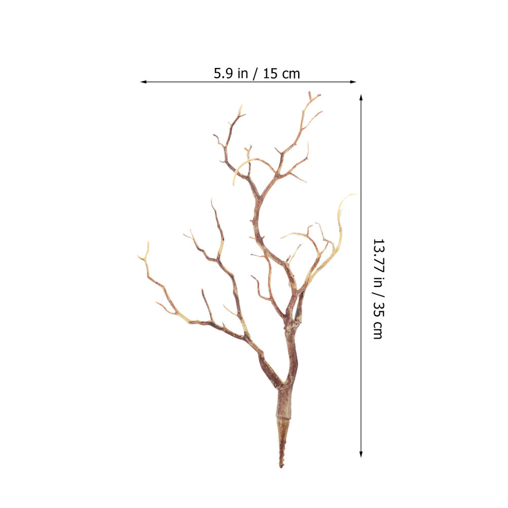 3Pcs Dried Stems Antlers Horns Shaped Artificial