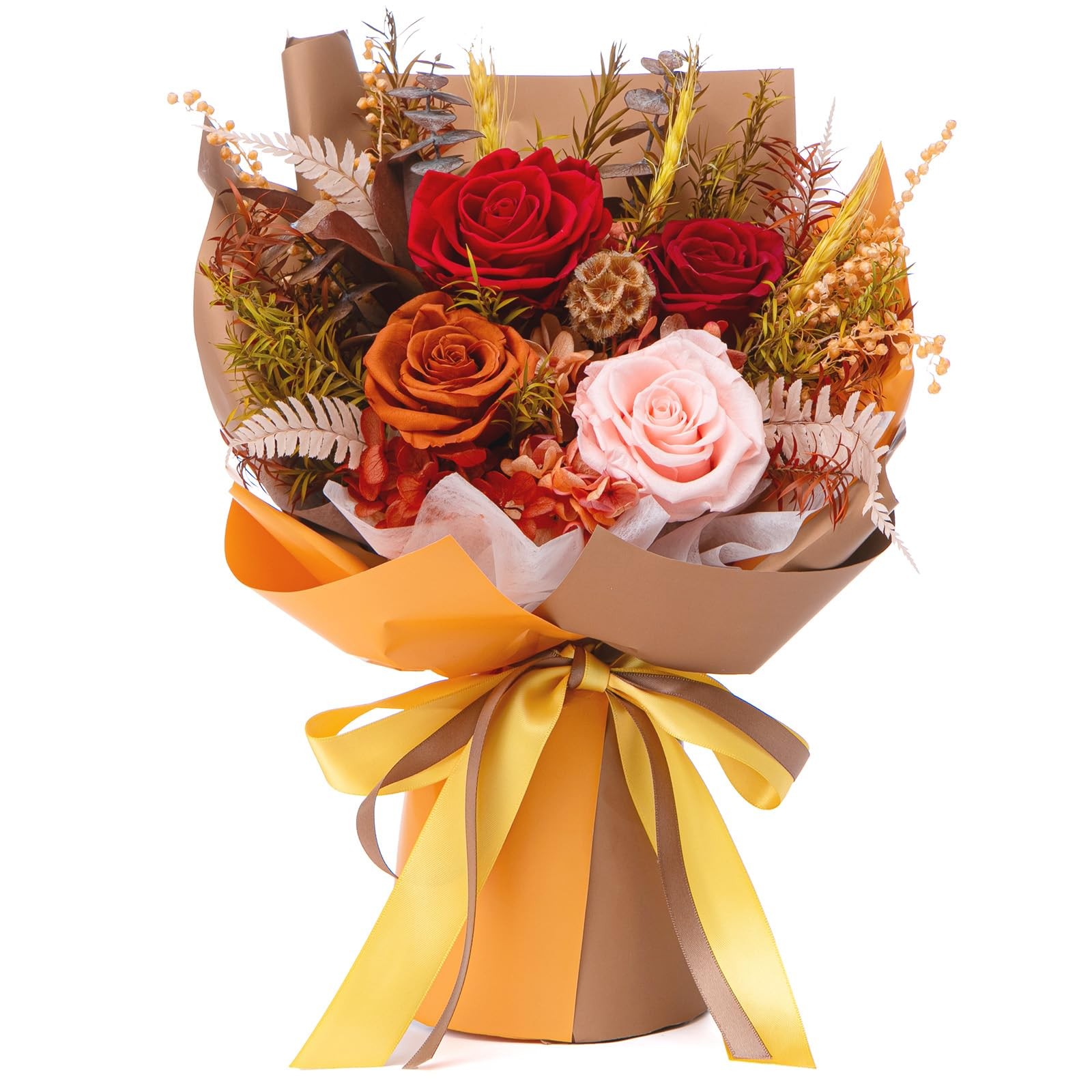 Preserved Flower Bouquet Red Real Rose Fresh Flowers Birthday Anniversary Gift