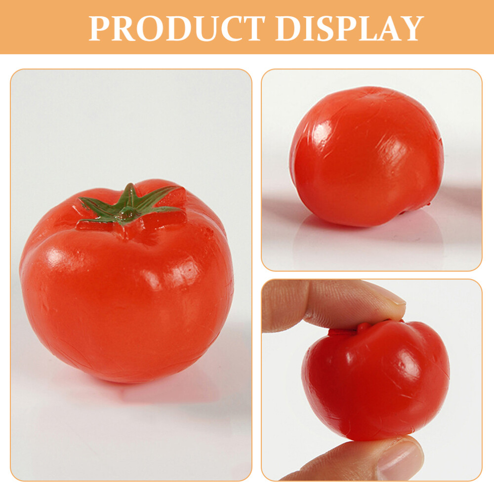 5PCS Simulation Mini Tomato Props Artificial Tomato Models Fake Realistic Tomato