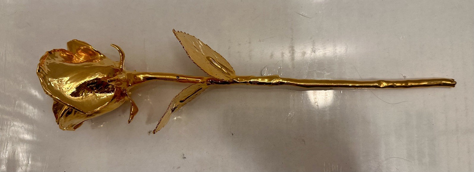 24k Rose Co. Gold Dipped Electroformed Real Rose Made In USA w/Box & Warranty