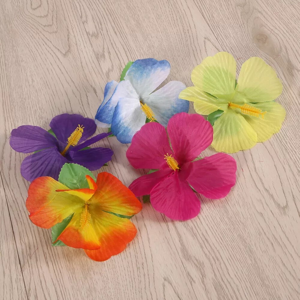 36 Pcs Fake Flower Tropical Party Decoration Supplies Artificial Flora Desktop