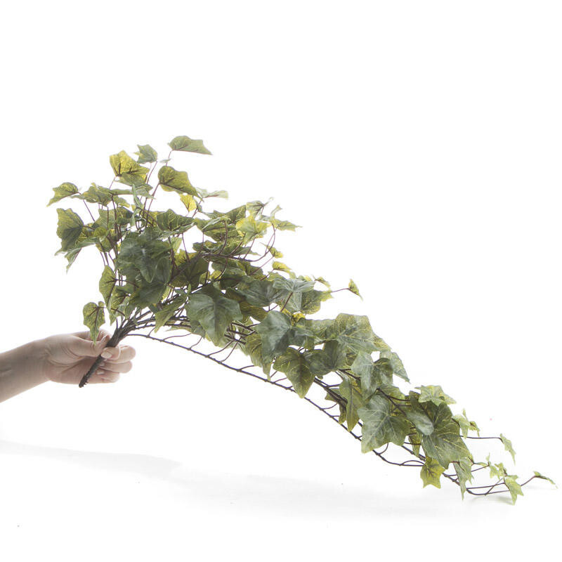 Artificial 30″ Long Real Touch Cascading Flocked Ivy Bush