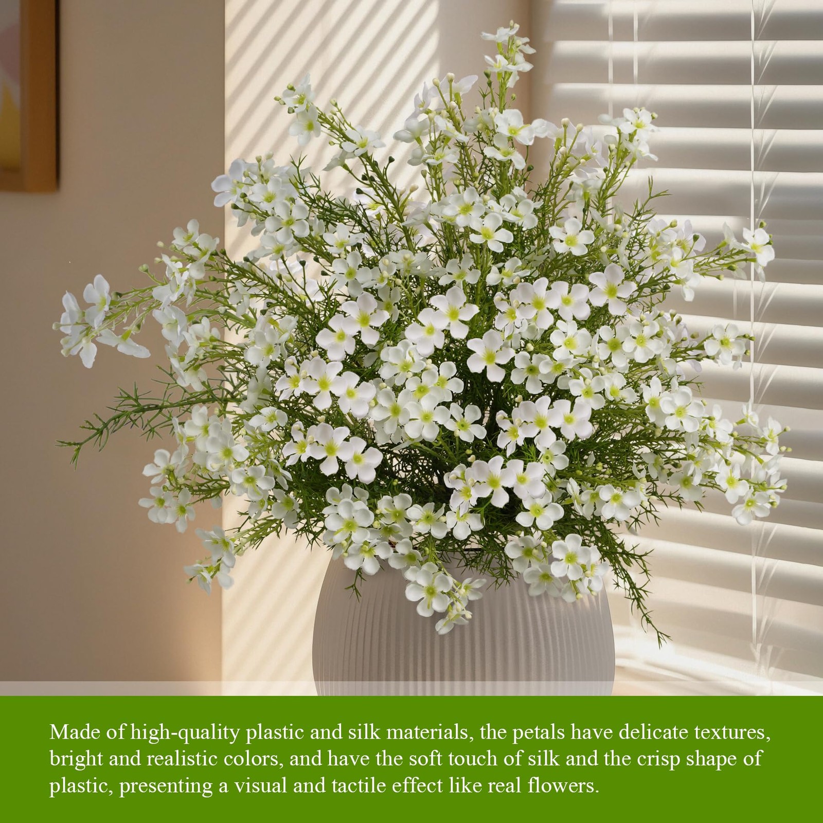 Outdoor Artificial Flowers for Outdoors, Faux Wildflower Hydrangea Bouquet fo…