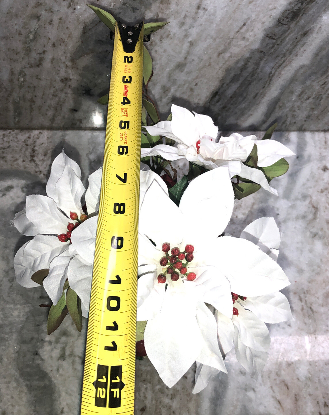 Christmas Cardinal Flower Pot Filled With 9”H x 10”W Artificial Flowers-NEW